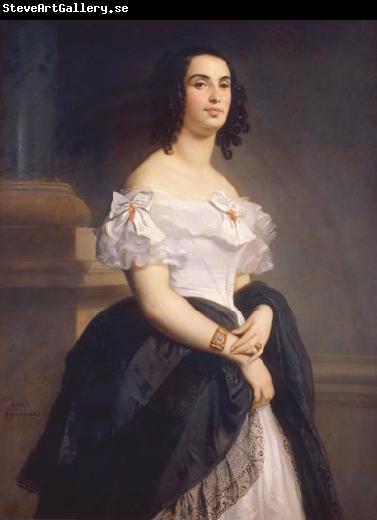 Gustave Boulanger Portrait of Adele Hugo